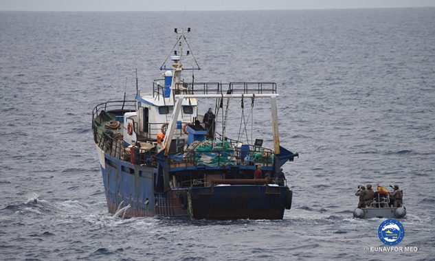 Maritime security operation at sea for the Spanish Frigate “Santa Maria ...